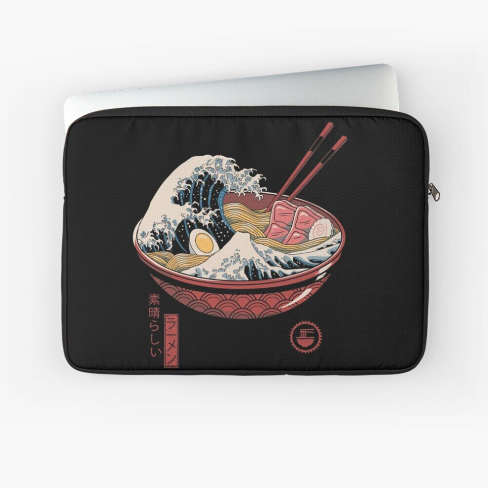 Laptop Sleeve Great Ramen Wave 10 12 13 15 17 Inch Case Notebook Tablet Carrying Bag Cover 7802738413014