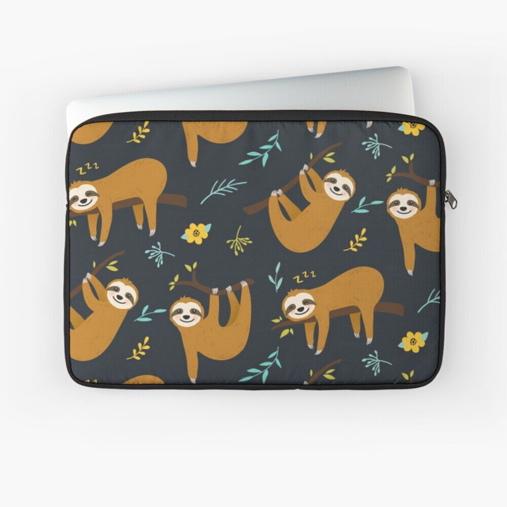 Photos - Laptop Bag Laptop Sleeve Super Cute Sloth, Leaves and Flowers 10 12 13 15 17 Inch Case Notebook Tablet Carrying Bag Cover