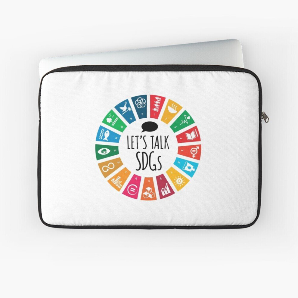 Laptop Sleeve Let's Talk Sdgs Un Global Goals United Nations Sustainable Development 2030 10 12 13 15 17 Inch Case Notebook Tablet Carrying Bag Cover 7802738451054
