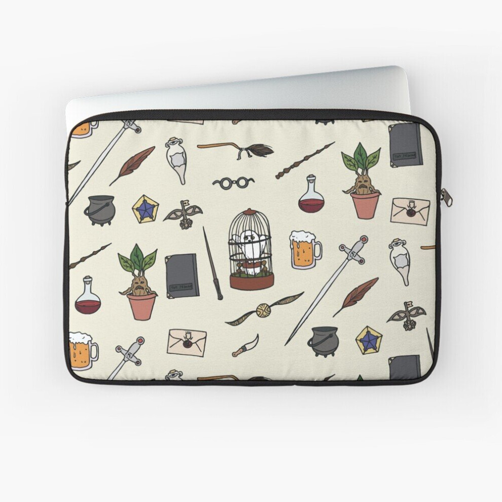 Laptop Sleeve Owl And Wand 10 12 13 15 17 Inch Case Notebook Tablet Carrying Bag Cover 7802738421712
