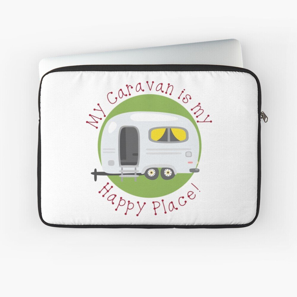 Laptop Sleeve My Caravan Is My Happy Place 10 12 13 15 17 Inch Case Notebook Tablet Carrying Bag Cover 7802738457988