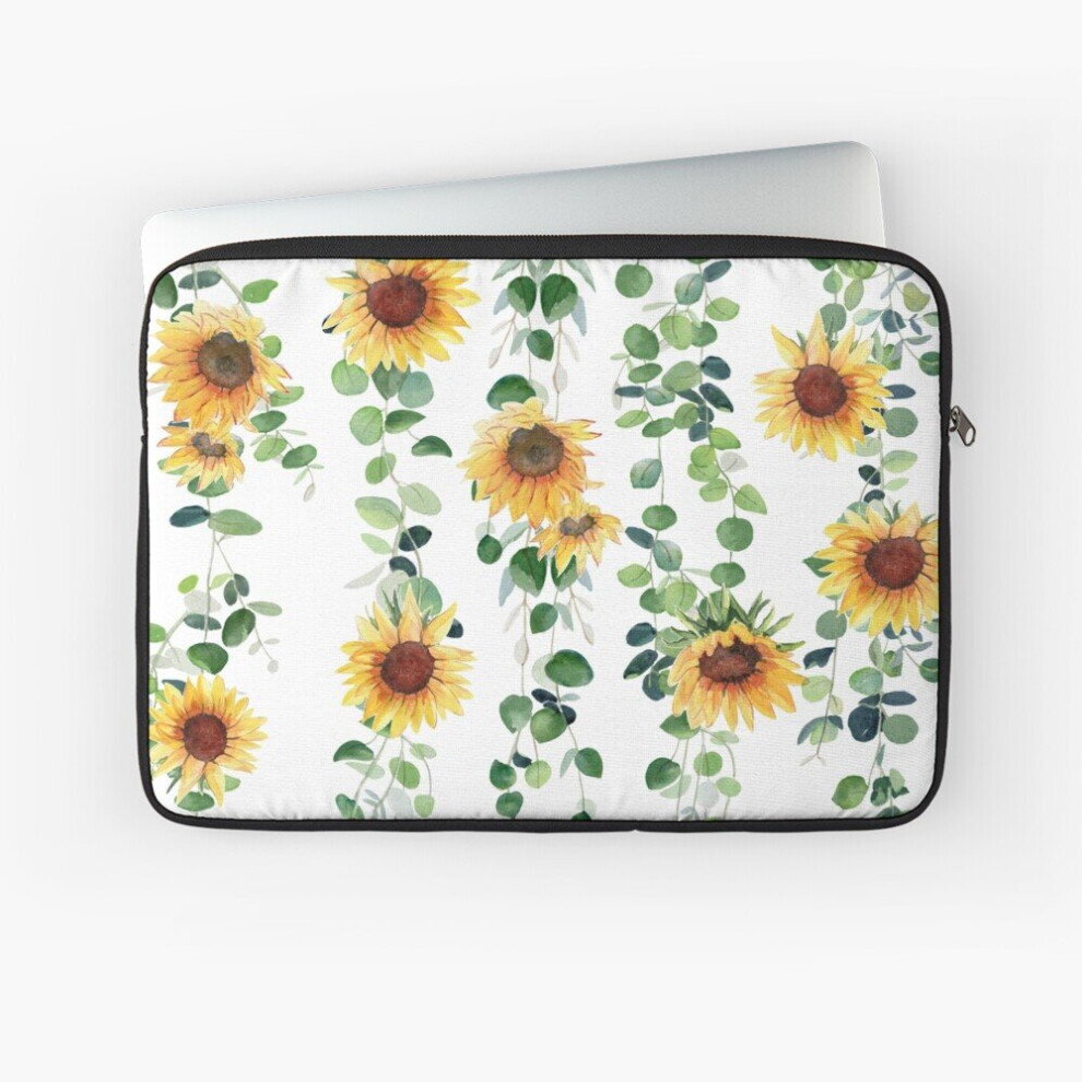 Laptop Sleeve Eucalyptus And Sunflowers Garland 10 12 13 15 17 Inch Case Notebook Tablet Carrying Bag Cover 7802738485202