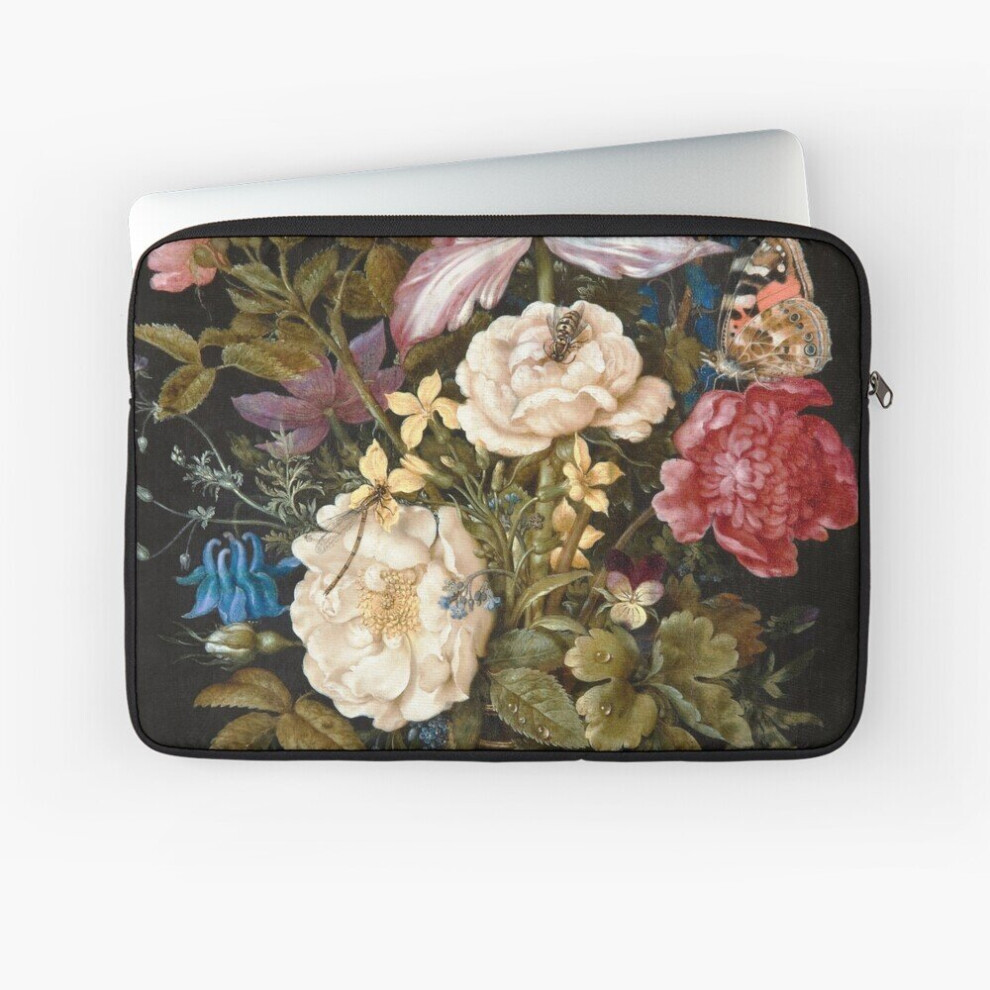 Laptop Sleeve Ambrosius Bosschaert: Still-Life With Flowers 10 12 13 15 17 Inch Case Notebook Tablet Carrying Bag Cover 7802738470338