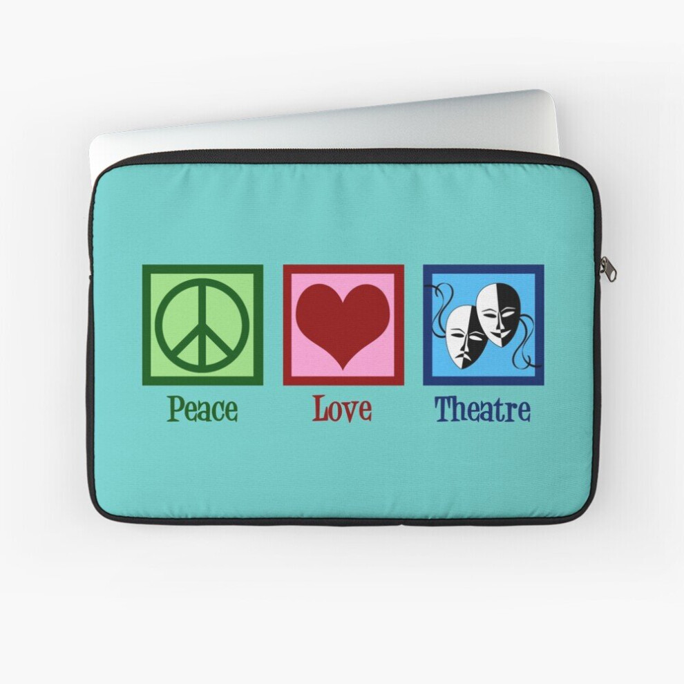 Laptop Sleeve Peace Love Theatre 10 12 13 15 17 Inch Case Notebook Tablet Carrying Bag Cover 7802738443578