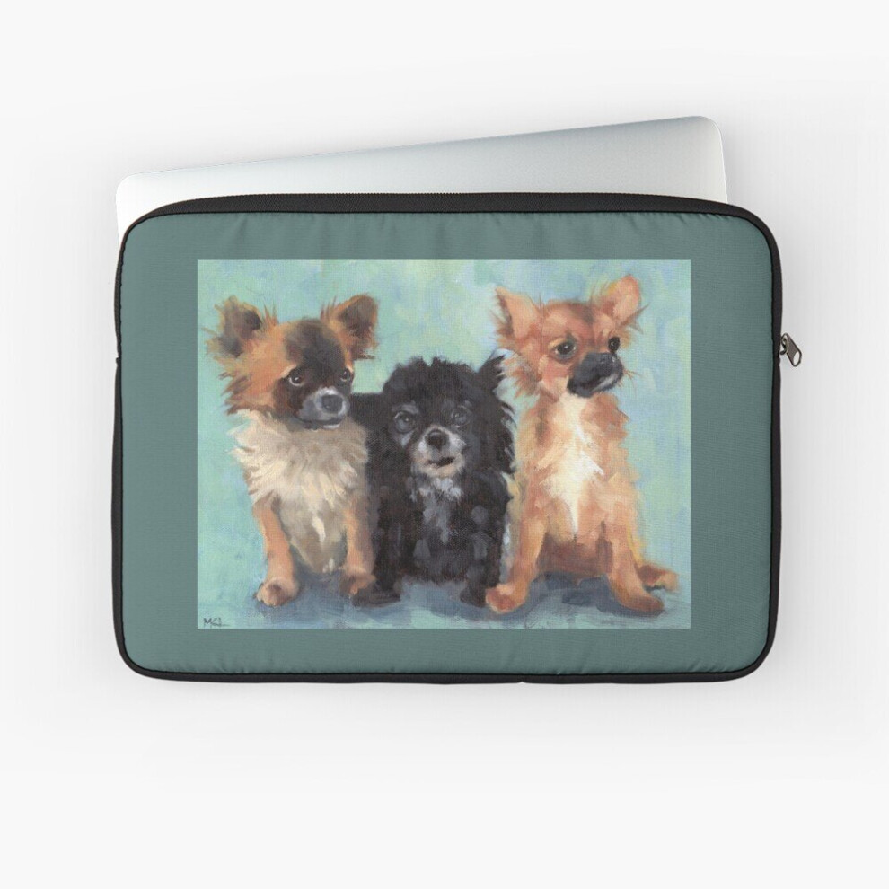 Laptop Sleeve Three Chihuahuas 10 12 13 15 17 Inch Case Notebook Tablet Carrying Bag Cover 7802738457216
