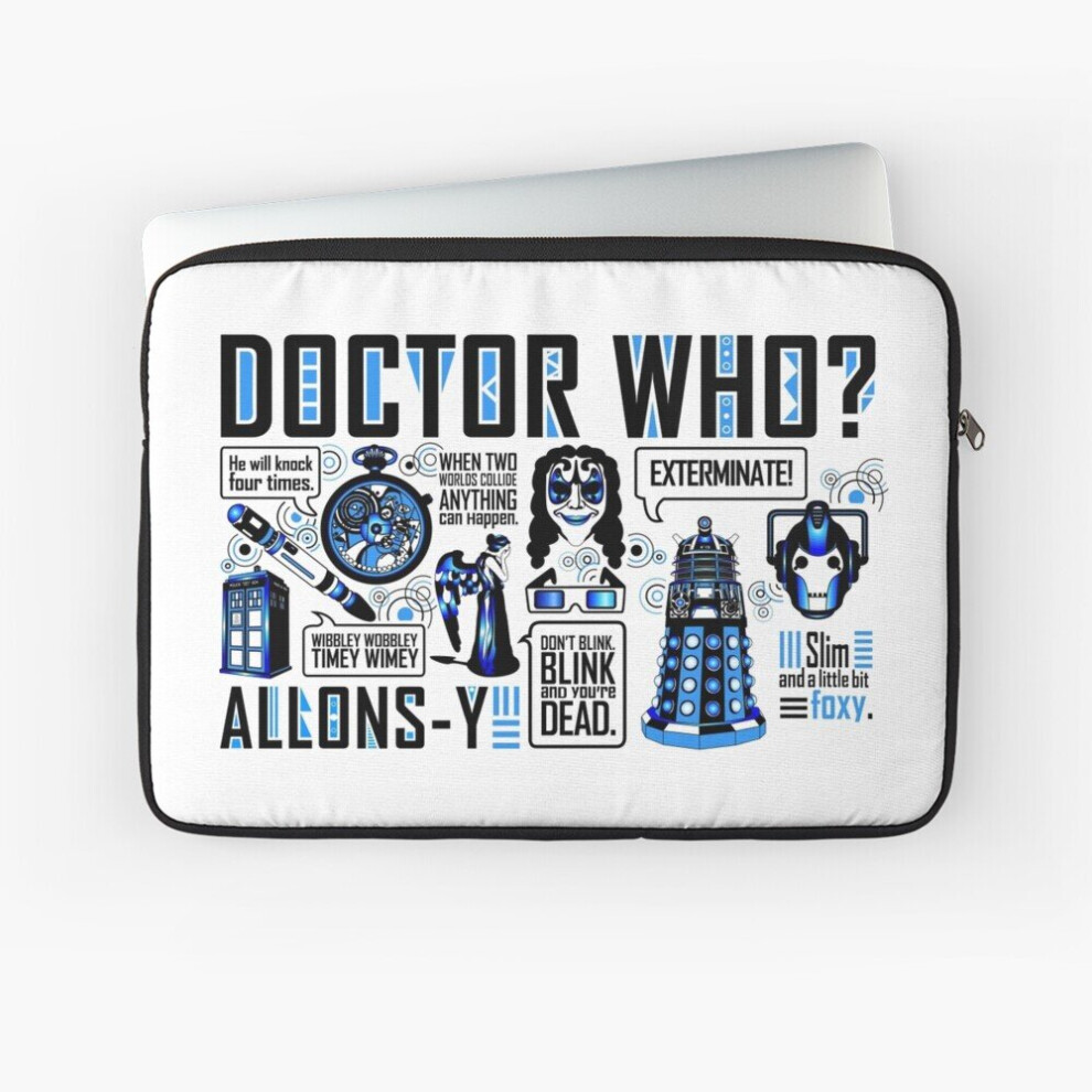 Laptop Sleeve The Tenth Doctor 10 12 13 15 17 Inch Case Notebook Tablet Carrying Bag Cover 7802738437515