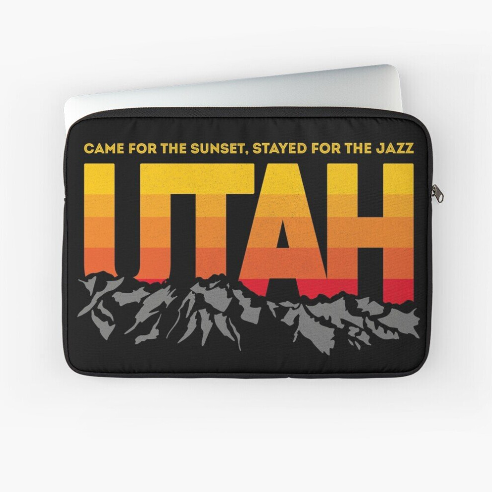 Laptop Sleeve Utah, Came For The Sunset, Stayed For The Jazz 10 12 13 15 17 Inch Case Notebook Tablet Carrying Bag Cover 7802738517927