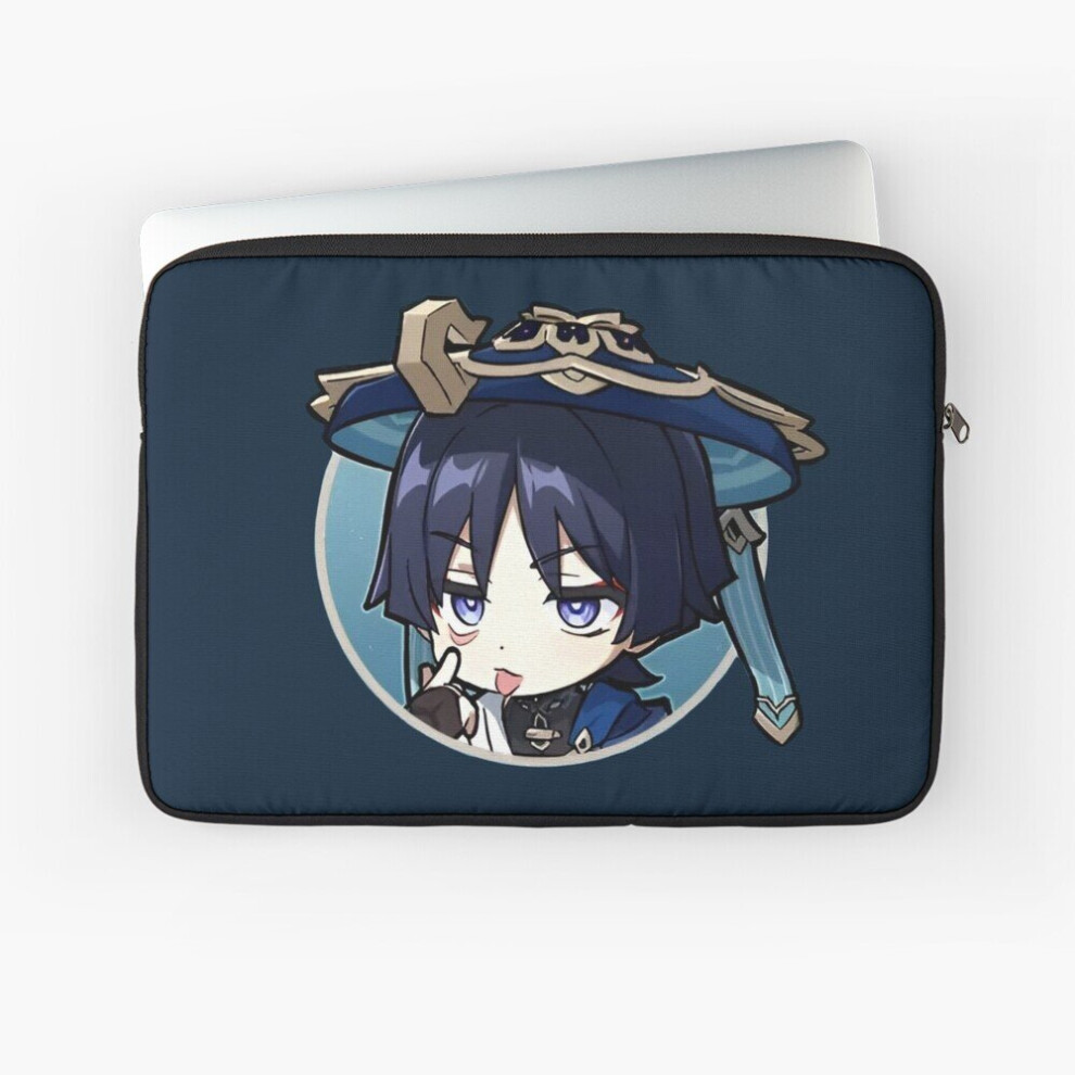 Laptop Sleeve Chibi Scaramouche - Genshin Impact 10 12 13 15 17 Inch Case Notebook Tablet Carrying Bag Cover 7802738486391