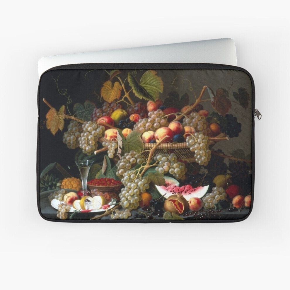 Laptop Sleeve Severin Roesen Still Life With Fruit 10 12 13 15 17 Inch Case Notebook Tablet Carrying Bag Cover 7802738498899