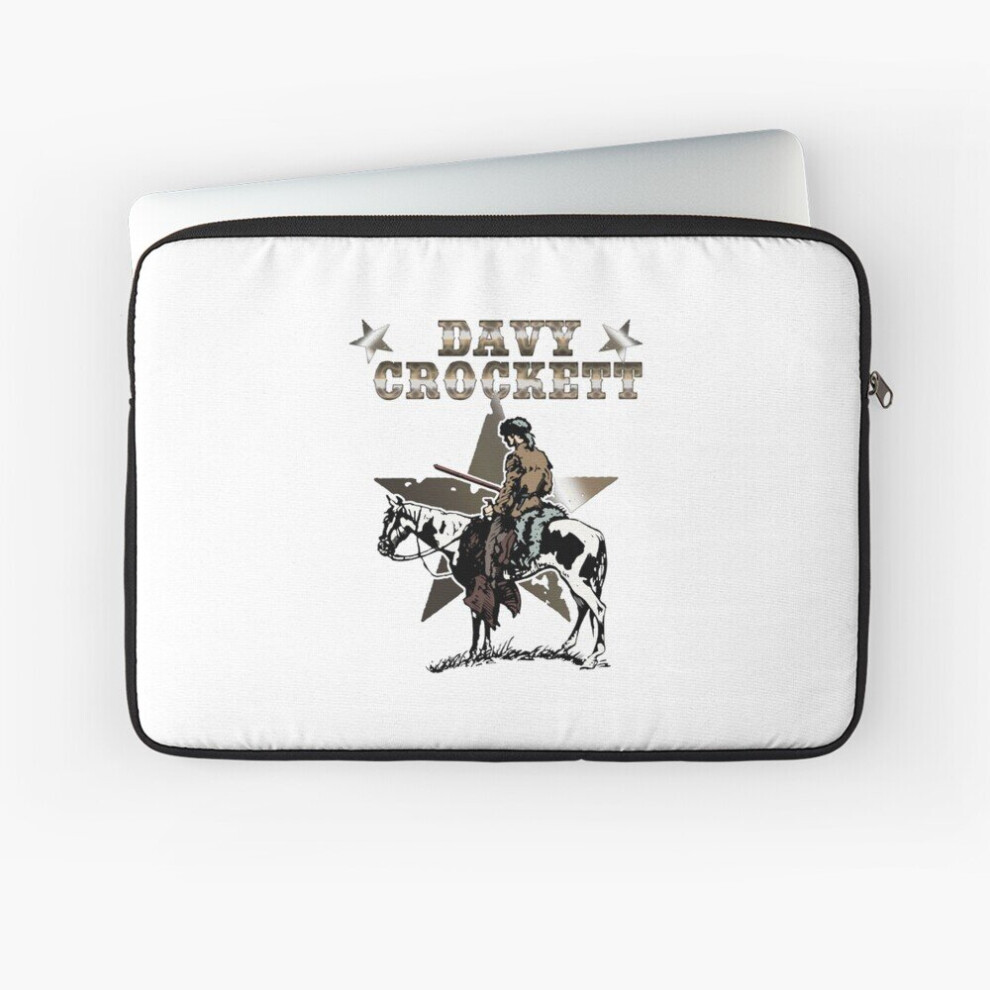 Laptop Sleeve Davy Crockett Riding A Horse 10 12 13 15 17 Inch Case Notebook Tablet Carrying Bag Cover 7802738489583