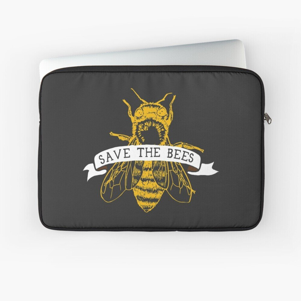 Laptop Sleeve Save The Bees! (Dark) 10 12 13 15 17 Inch Case Notebook Tablet Carrying Bag Cover Dark 7802738503593