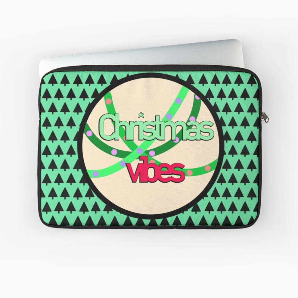 Laptop Sleeve Christmas Tree Background Logo 10 12 13 15 17 Inch Case Notebook Tablet Carrying Bag Cover 7802738442939