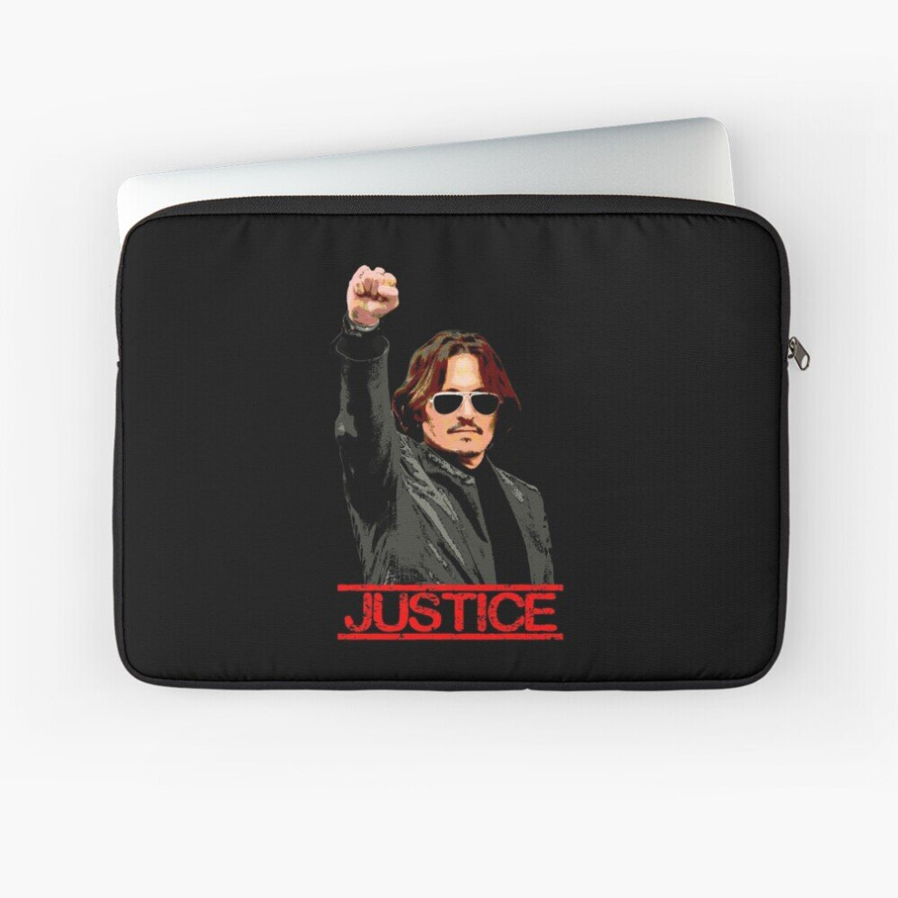 Laptop Sleeve Justice For Johnny Depp 10 12 13 15 17 Inch Case Notebook Tablet Carrying Bag Cover 7802738499568