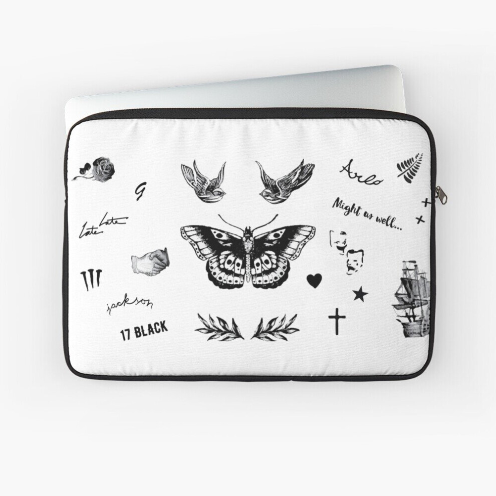 Laptop Sleeve Harry's Tattoos 10 12 13 15 17 Inch Case Notebook Tablet Carrying Bag Cover 7802738510904