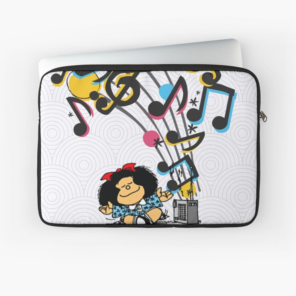 Laptop Sleeve Mafalda Music Vintage 10 12 13 15 17 Inch Case Notebook Tablet Carrying Bag Cover 7802738447484