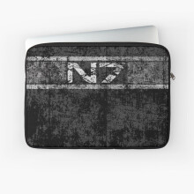 Laptop Sleeve N7 Mass Effect Distressed Logo 10 12 13 15 17 Inch Case Notebook Tablet Carrying Bag Cover