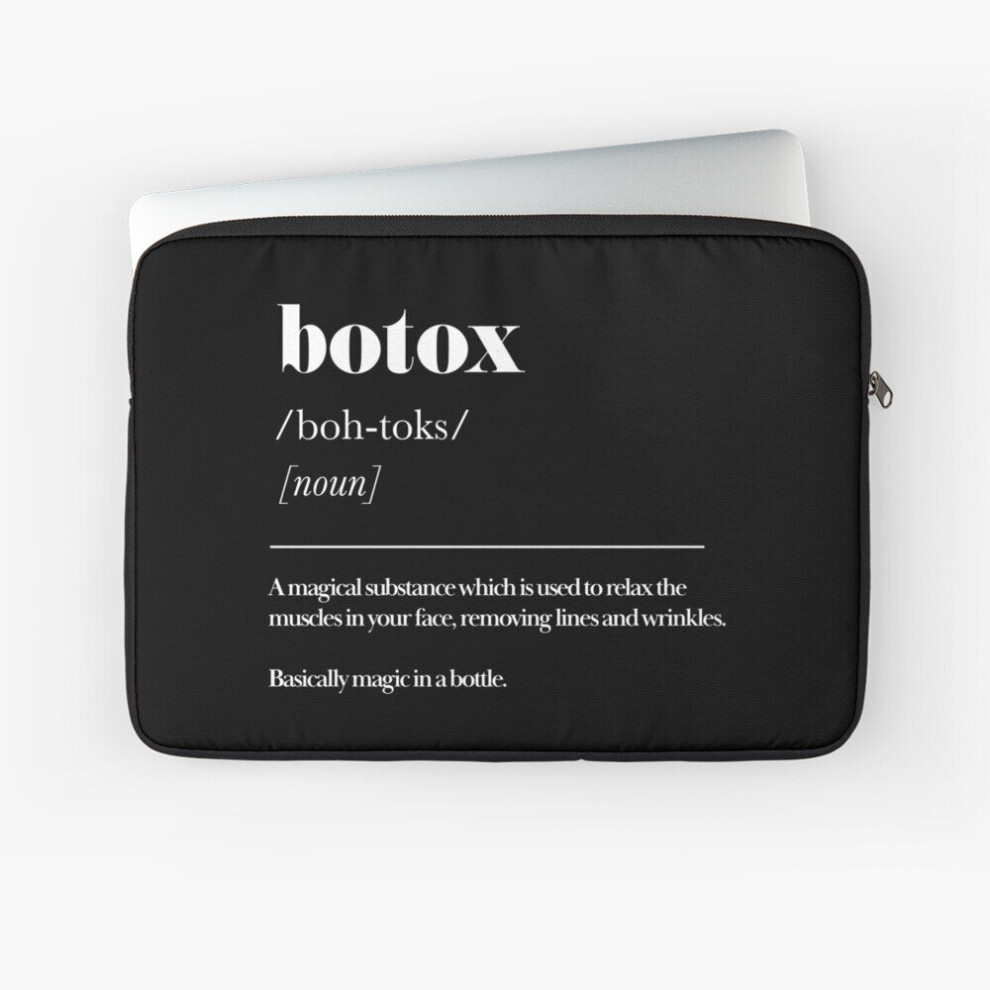 Laptop Sleeve Funny Botox Definition 10 12 13 15 17 Inch Case Notebook Tablet Carrying Bag Cover 7802738484120