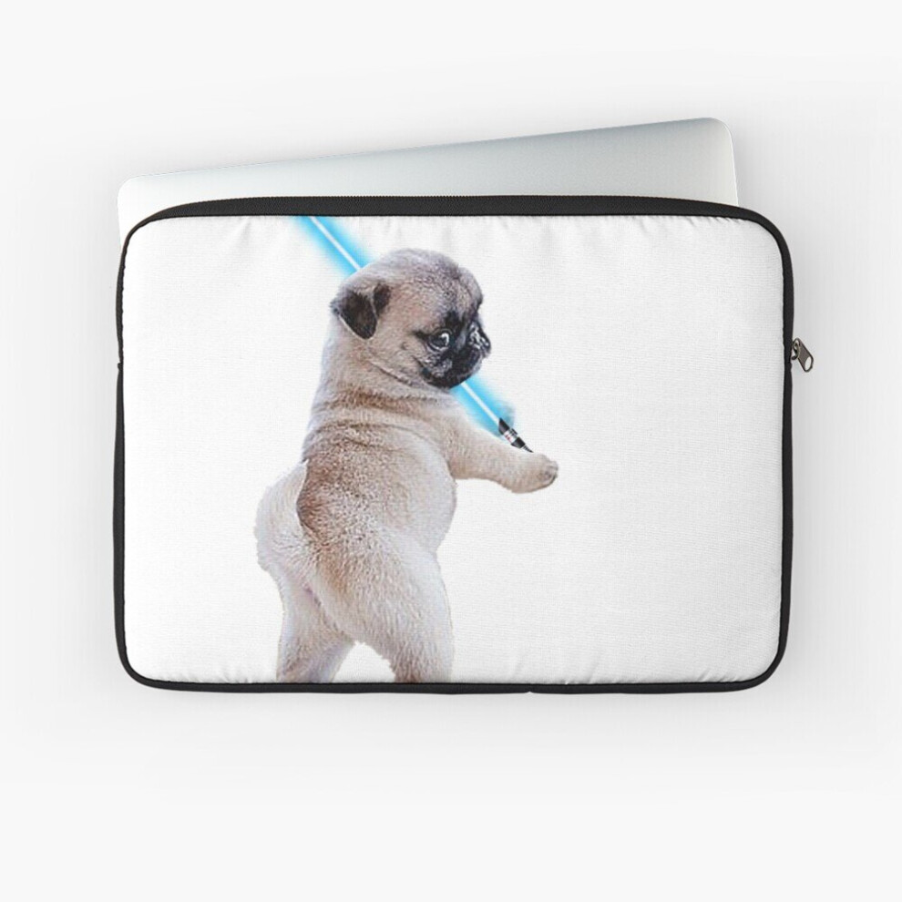 Laptop Sleeve Pug With Lightsaber 10 12 13 15 17 Inch Case Notebook Tablet Carrying Bag Cover 7802738458244