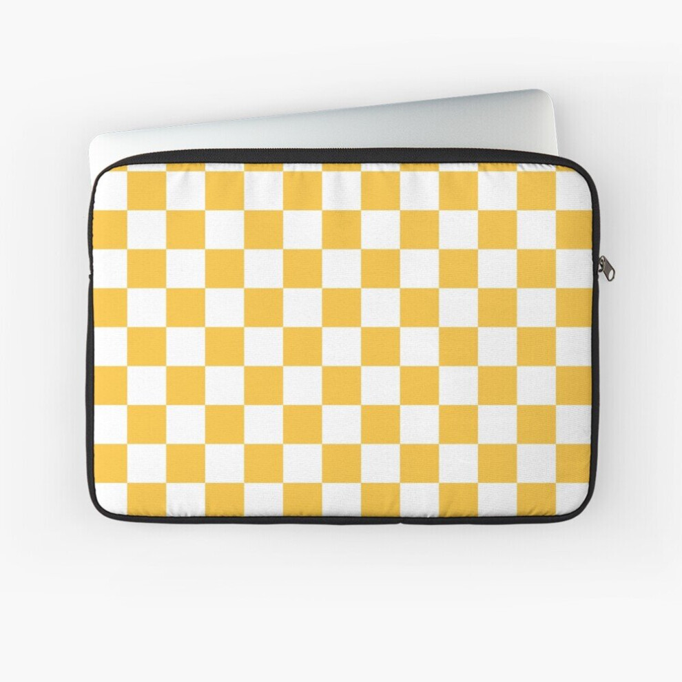 Laptop Sleeve Check 10 12 13 15 17 Inch Case Notebook Tablet Carrying Bag Cover Yellow 7802738434286