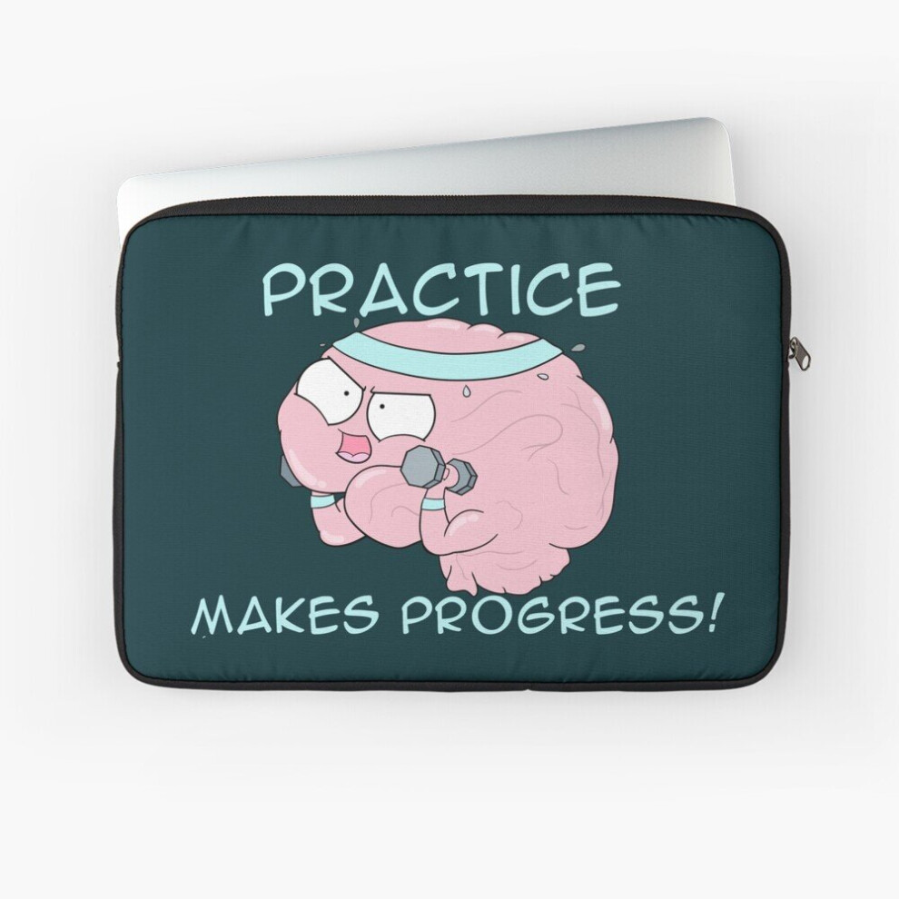 Laptop Sleeve Practice Makes Progress 10 12 13 15 17 Inch Case Notebook Tablet Carrying Bag Cover 7802738456127