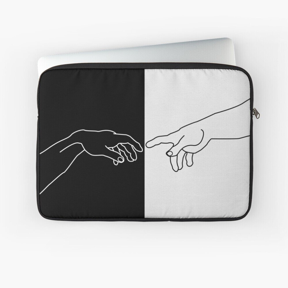 Laptop Sleeve Hands Showing The Creation Of Adam 10 12 13 15 17 Inch Case Notebook Tablet Carrying Bag Cover 7802738473445