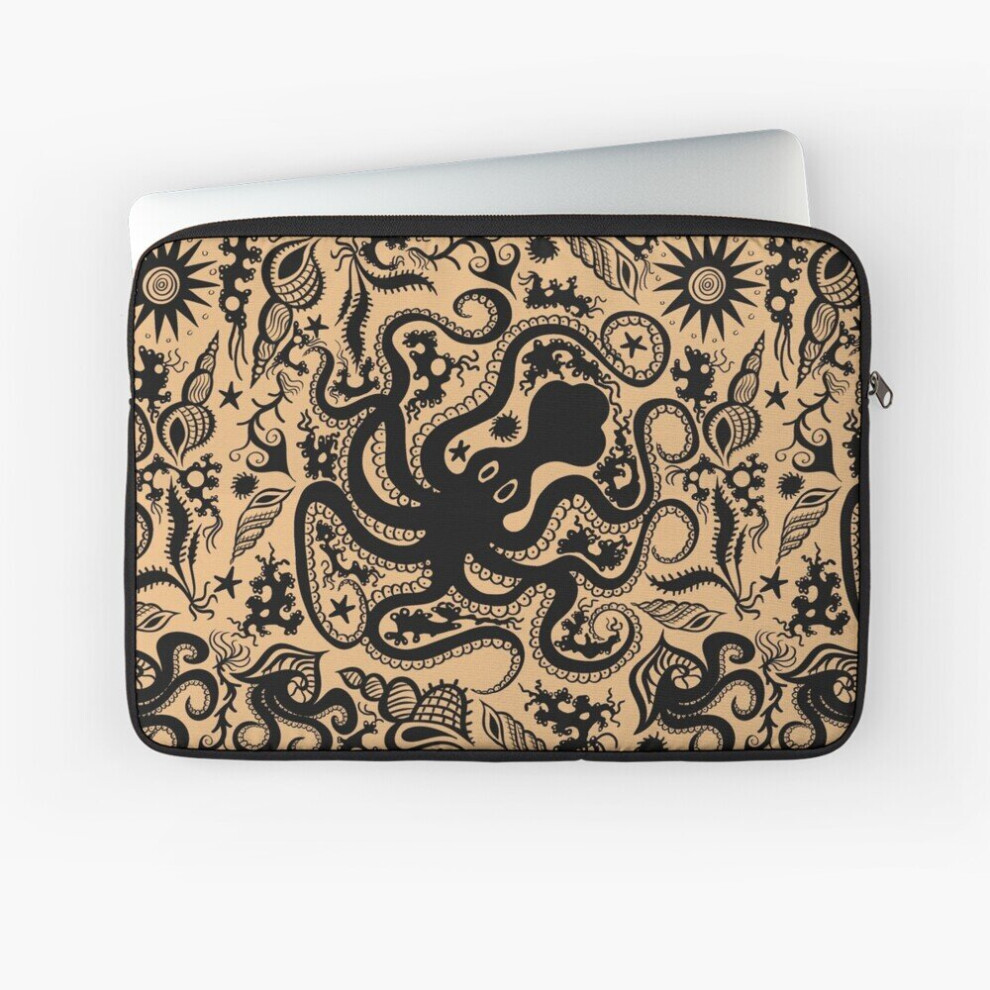 Laptop Sleeve Minoan Marine Style Pottery Pattern 10 12 13 15 17 Inch Case Notebook Tablet Carrying Bag Cover 7802738486513
