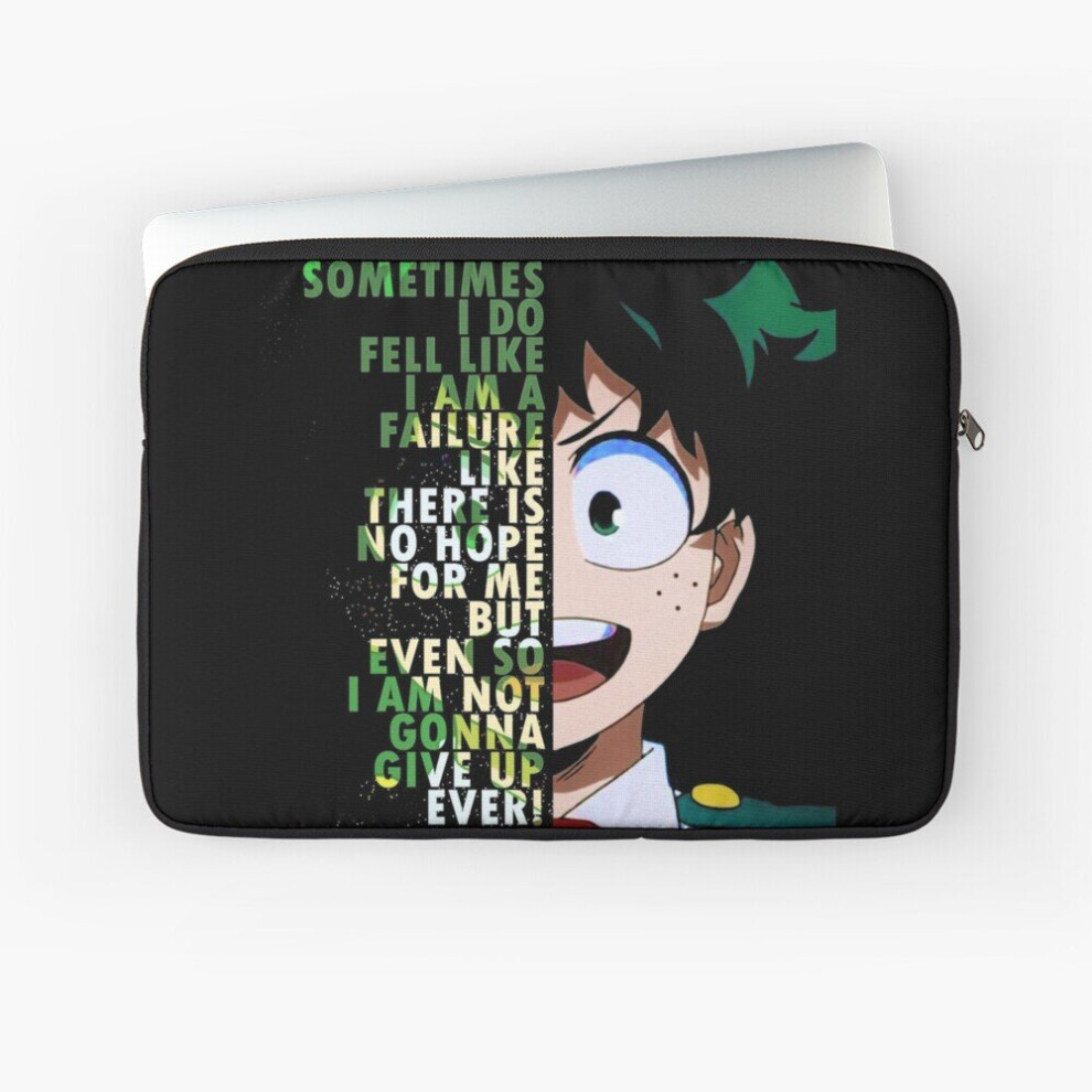 Laptop Sleeve Sometime I Do Fell Like I Am A Failure Deku 10 12 13 15 17 Inch Case Notebook Tablet Carrying Bag Cover 7802738449334