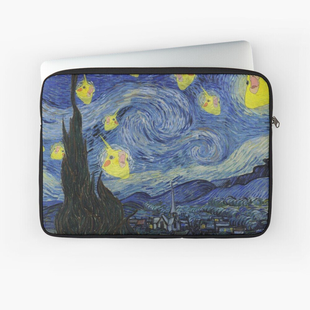 Photos - Travel Bags Laptop Sleeve Cockatiel Starry Night 10 12 13 15 17 Inch Case Notebook Tablet Carrying Bag Cover
