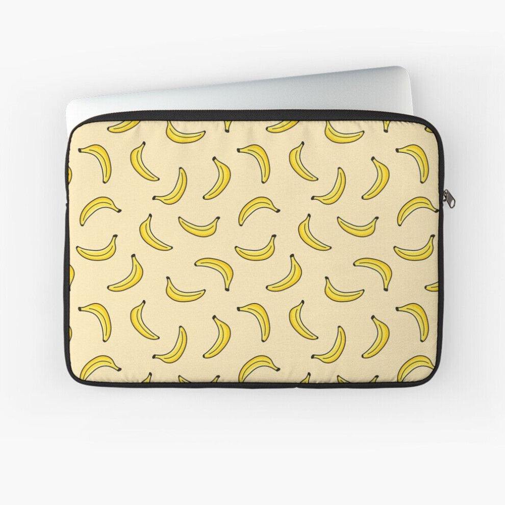 Laptop Sleeve Banana Pattern 10 12 13 15 17 Inch Case Notebook Tablet Carrying Bag Cover Yellow 7802738428605