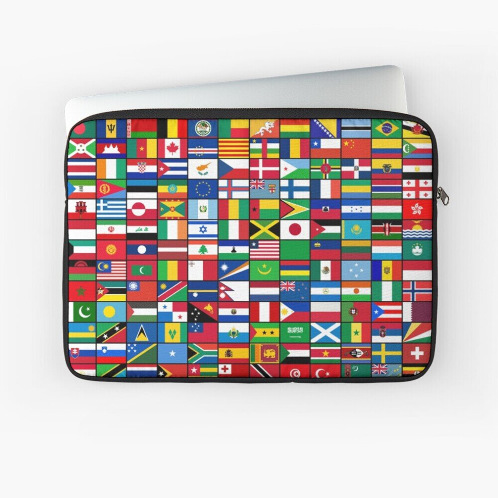 Laptop Sleeve The World's Flags 10 12 13 15 17 Inch Case Notebook Tablet Carrying Bag Cover 7802738427004
