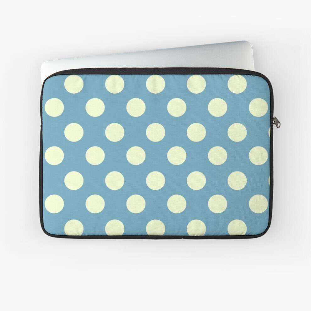 Laptop Sleeve Polka Dot Pattern In Air Force 10 12 13 15 17 Inch Case Notebook Tablet Carrying Bag Cover Blue 7802738426014