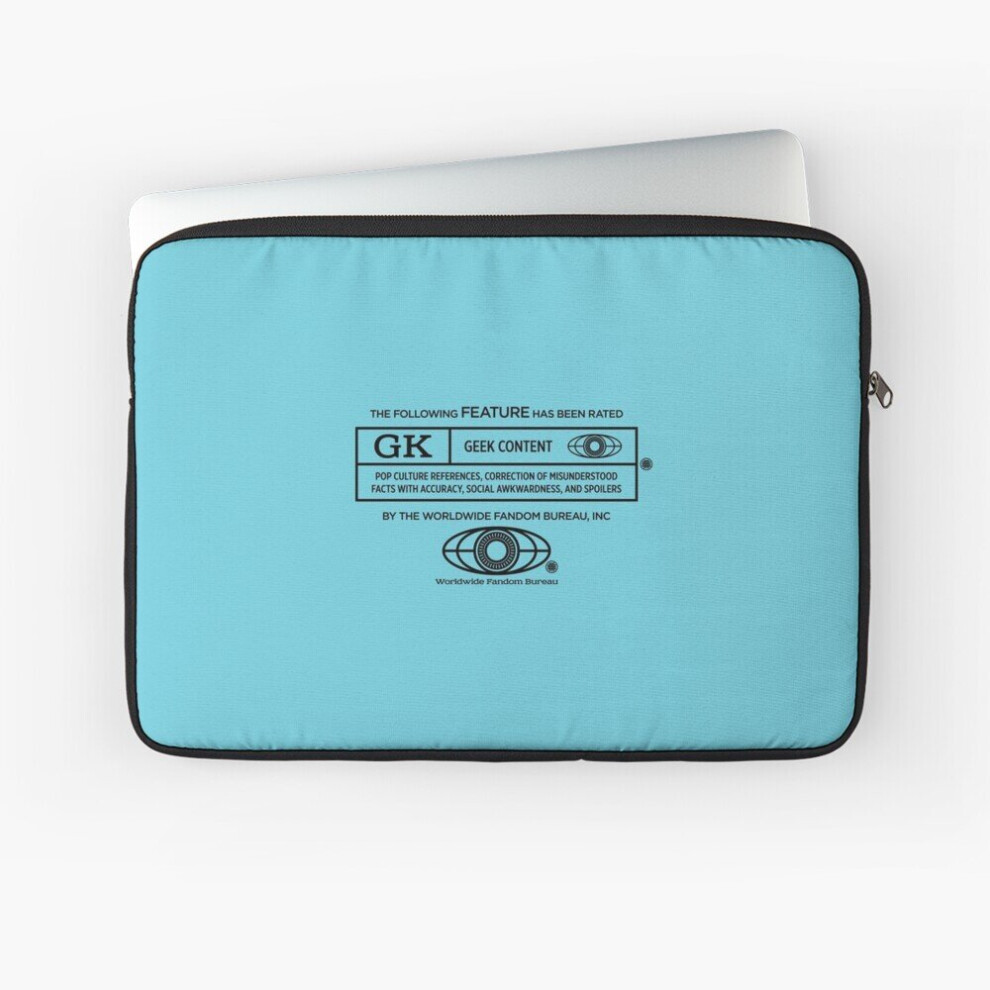 Laptop Sleeve Rated Geek ( Version) 10 12 13 15 17 Inch Case Notebook Tablet Carrying Bag Cover Black 7802738470727