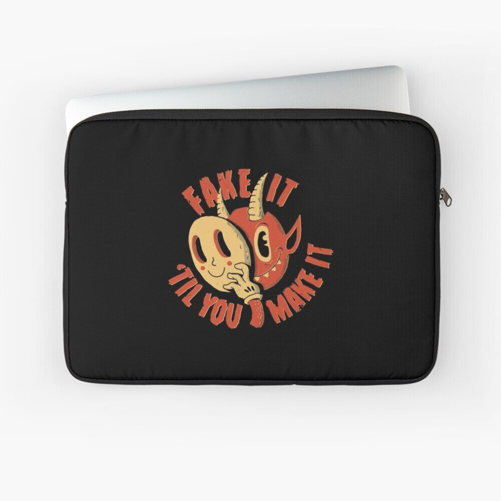 Laptop Sleeve Fake It Til You Make It 10 12 13 15 17 Inch Case Notebook Tablet Carrying Bag Cover 7802738465563