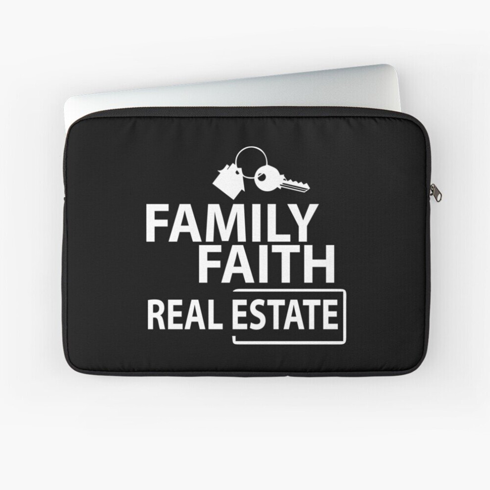 Laptop Sleeve Realtor Faith Family Real Estate Inspirational 10 12 13 15 17 Inch Case Notebook Tablet Carrying Bag Cover 7802738503432