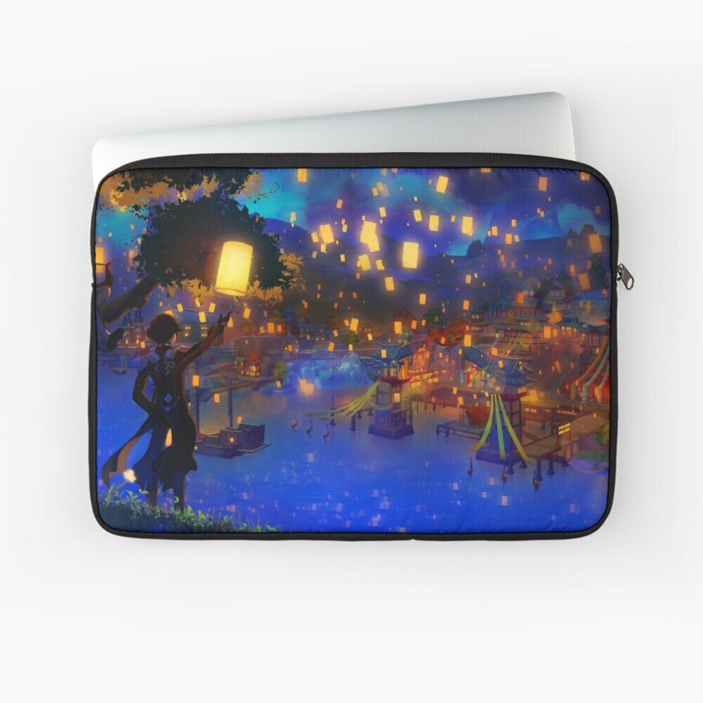 Laptop Sleeve Genshin Impact Zhongli Scene 10 12 13 15 17 Inch Case Notebook Tablet Carrying Bag Cover 7802738483659