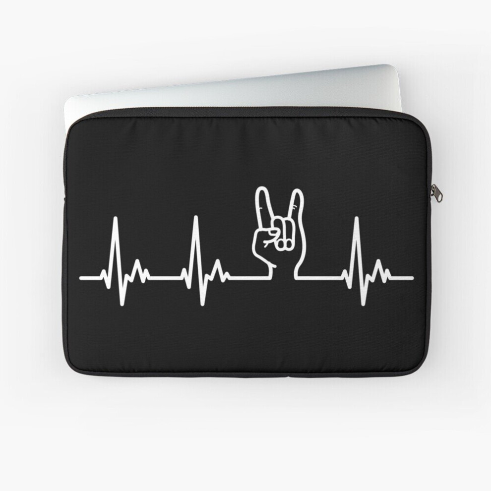 Laptop Sleeve My Heart Beats For Heavy Metal 10 12 13 15 17 Inch Case Notebook Tablet Carrying Bag Cover 7802738463668
