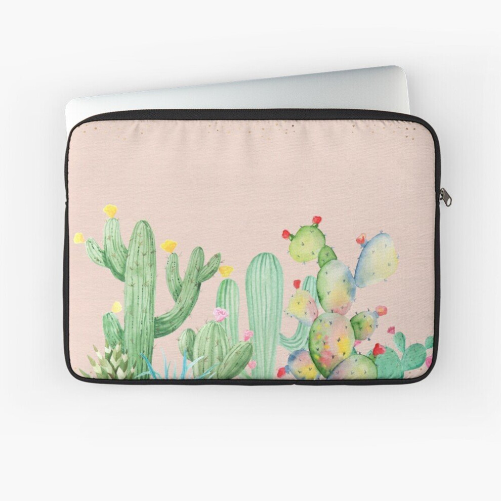 Laptop Sleeve Bohemian Glam Cactus 10 12 13 15 17 Inch Case Notebook Tablet Carrying Bag Cover 7802738421507