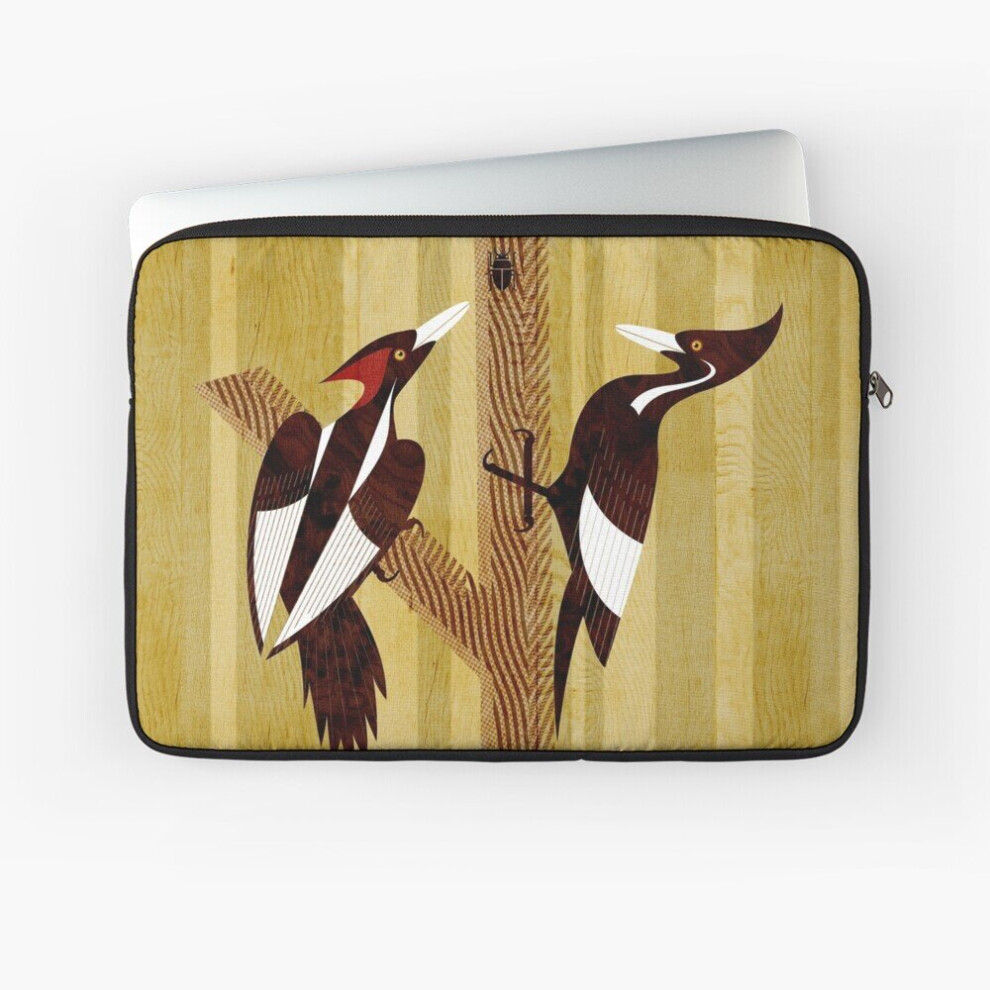 Laptop Sleeve -Billed Woodpecker 10 12 13 15 17 Inch Case Notebook Tablet Carrying Bag Cover Ivory 7802738449877