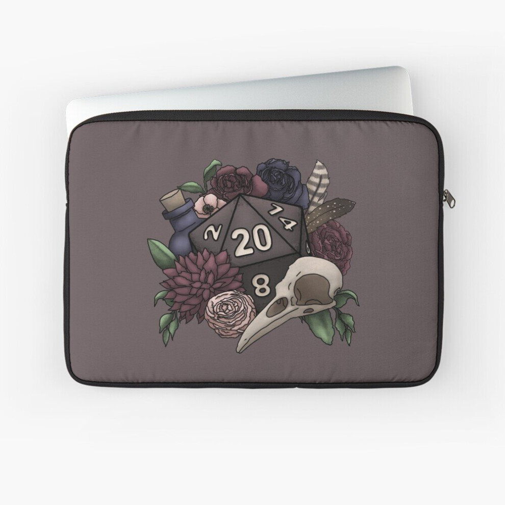 Laptop Sleeve Necromancer D20 Tabletop Rpg Gaming Dice 10 12 13 15 17 Inch Case Notebook Tablet Carrying Bag Cover 7802738483949