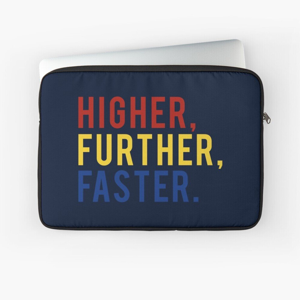 Laptop Sleeve Higher, Further, Faster -Tain Marvel 10 12 13 15 17 Inch Case Notebook Tablet Carrying Bag Cover 7802738428551