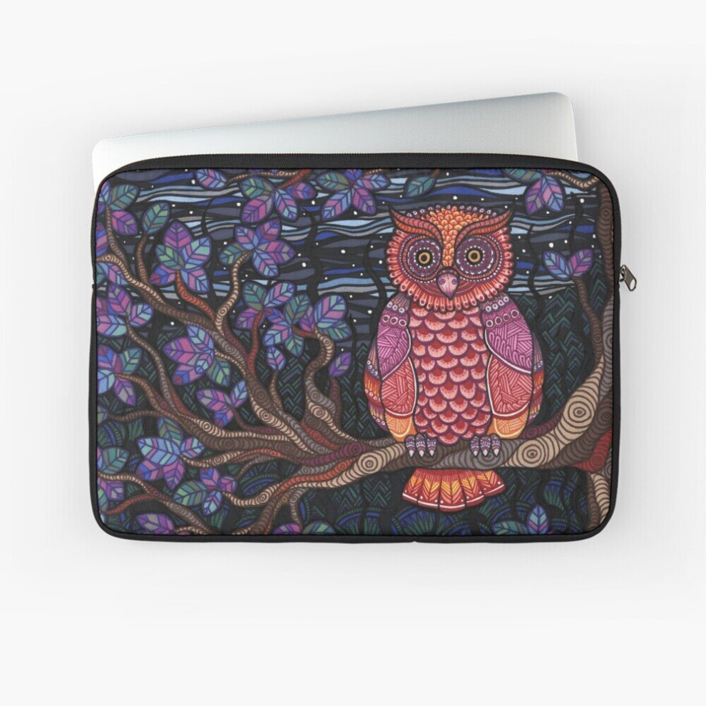 Laptop Sleeve Psychedelic Owl 10 12 13 15 17 Inch Case Notebook Tablet Carrying Bag Cover 7802738445008