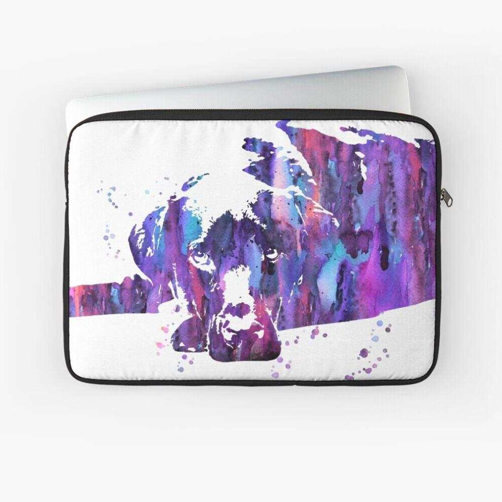 Laptop Sleeve Labrador, Labrador Art, Retriever, Watercolor Labrador 10 12 13 15 17 Inch Case Notebook Tablet Carrying Bag Cover 7802738517347