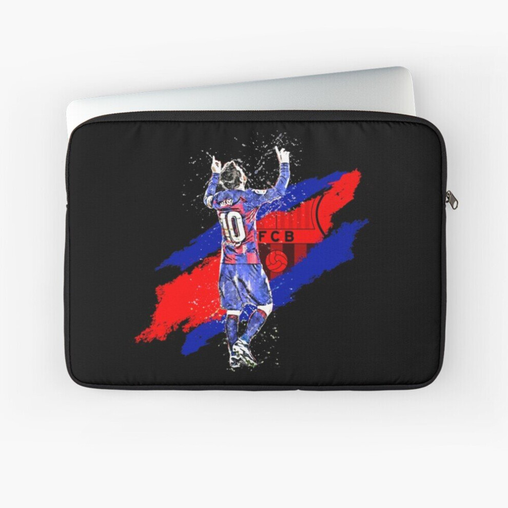 Laptop Sleeve Leo Messi FC Barcelona's historic record breaker 10 12 13 15 17 Inch Case Notebook Tablet Carrying Bag Cover