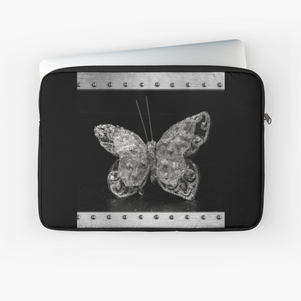 Laptop Sleeve Butterfly 10 12 13 15 17 Inch Case Notebook Tablet Carrying Bag Cover Silver 7802738500653