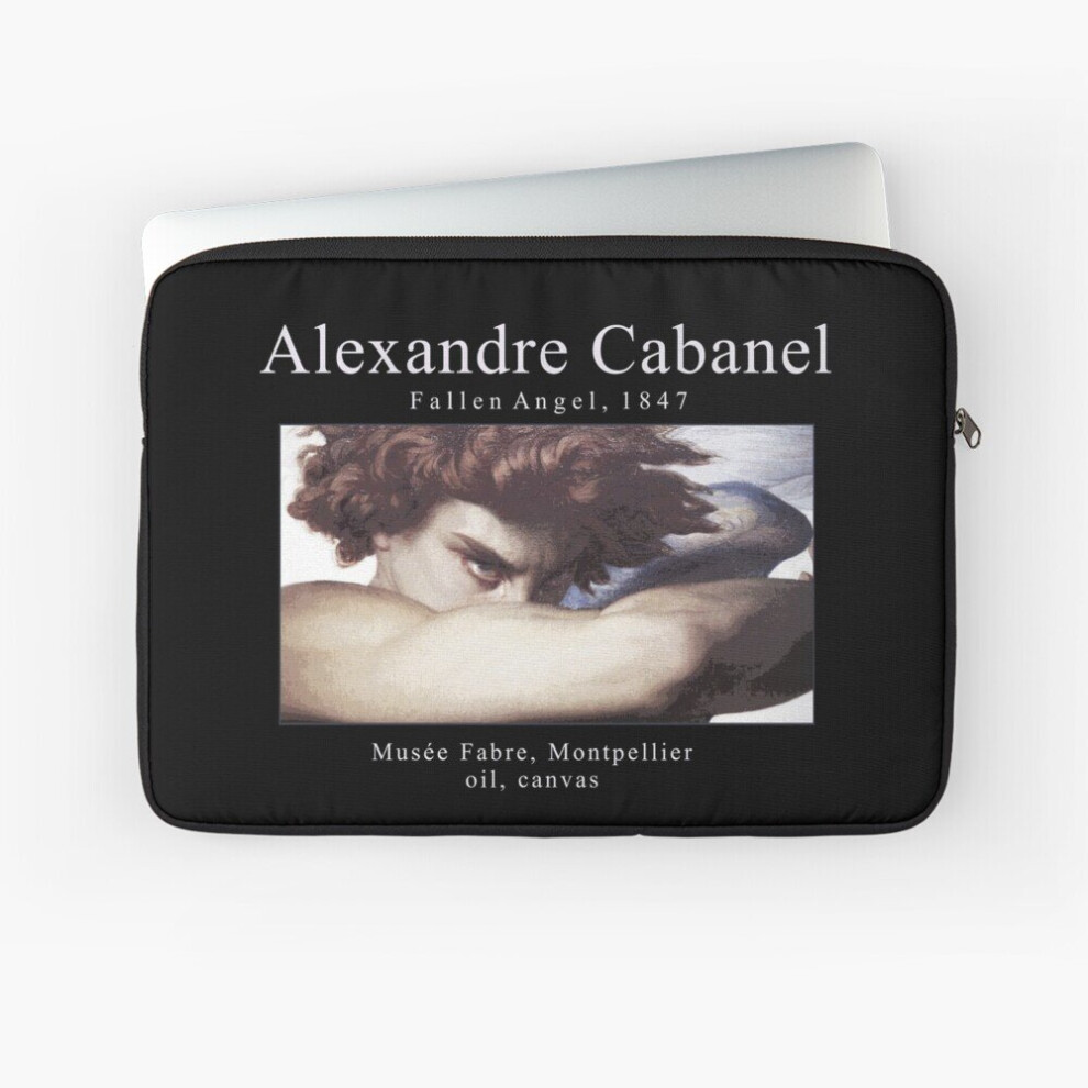 Laptop Sleeve Academia - Alexandre Cabanel - Fallen Angel 10 12 13 15 17 Inch Case Notebook Tablet Carrying Bag Cover Dark 7802738444698