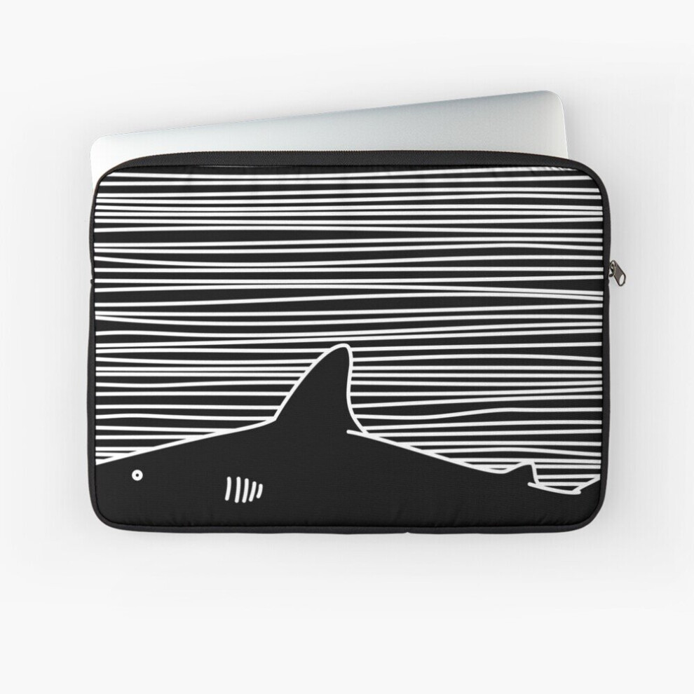 Laptop Sleeve Minimalist Line Drawing Simple Unique Shark Fin Gift 10 12 13 15 17 Inch Case Notebook Tablet Carrying Bag Cover 7802738428773