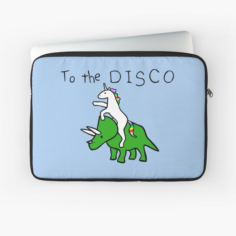 Photos - Laptop Bag Laptop Sleeve To The Disco  10 12 13 15 17 Inch Case Notebook Tablet Carrying Bag Cover(Unicorn Riding Triceratops)