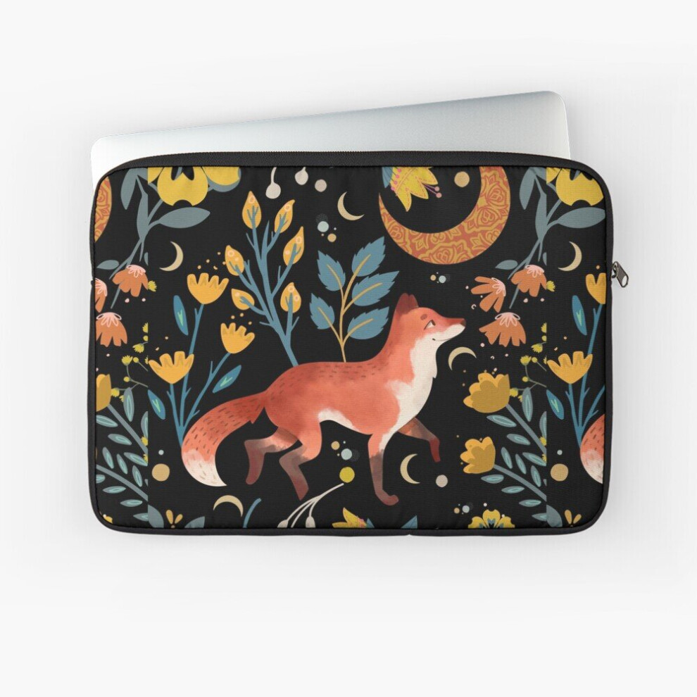 Laptop Sleeve Foxy Floral Moon 10 12 13 15 17 Inch Case Notebook Tablet Carrying Bag Cover 7802738456363