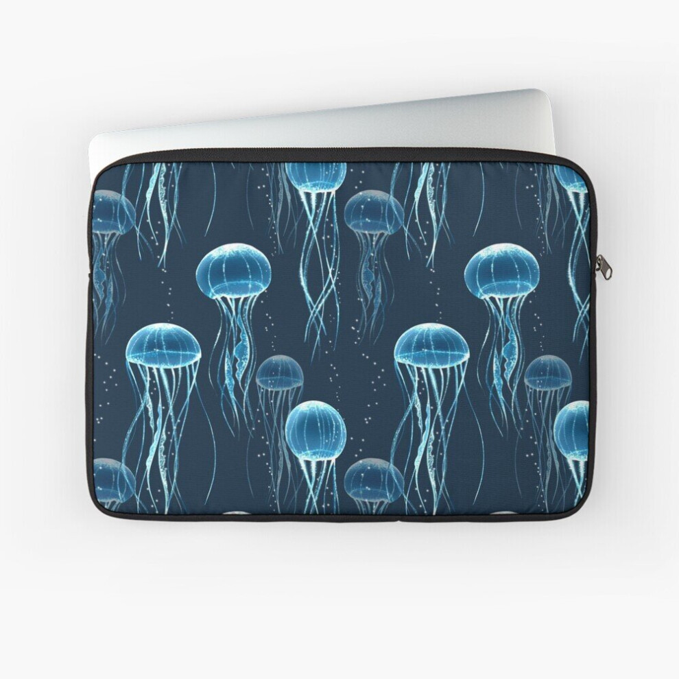 Laptop Sleeve Glowing Jellyfish 10 12 13 15 17 Inch Case Notebook Tablet Carrying Bag Cover 7802738444582