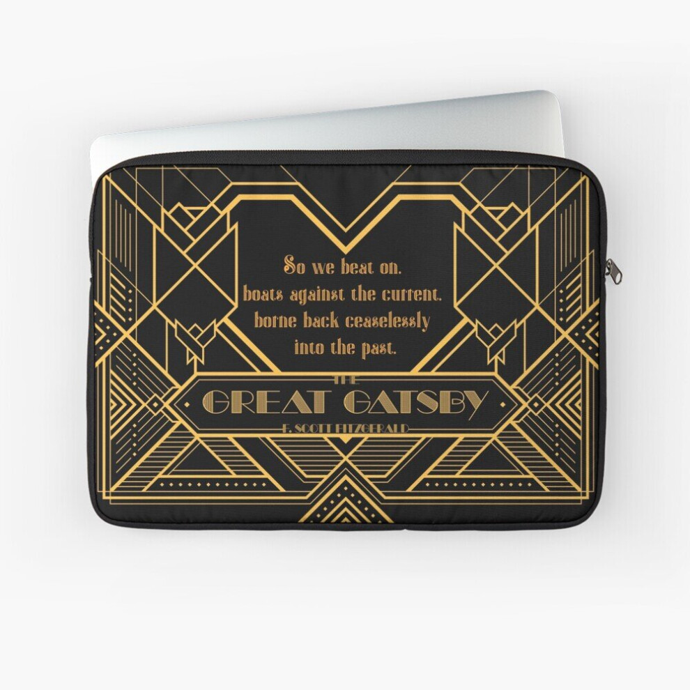 Laptop Sleeve Great Gatsby Scott Fitzgerald Book Tribute 10 12 13 15 17 Inch Case Notebook Tablet Carrying Bag Cover 7802738515695